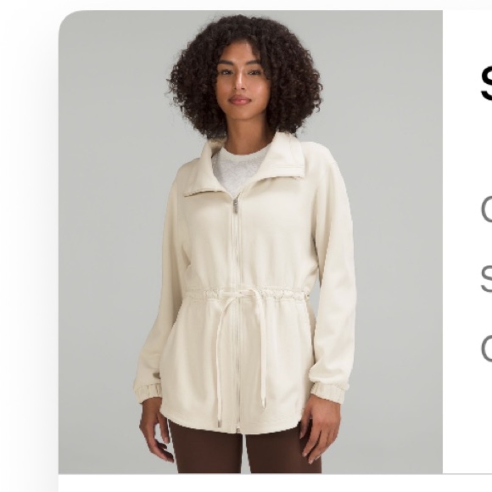 Lululemon Athletica soft stream cinch waist Jacket